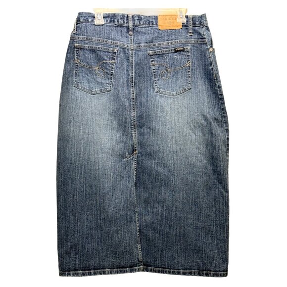 Squeeze Blue Denim Skirt Size 14 - Picture 3 of 4